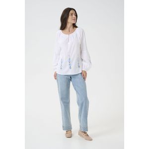 Cream - CRSara - Blouse - Blauw - Lichtblauw - Geel - Wit