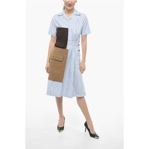 MM1 Awning Popeline Shirtjurk met Patches in Lichtblauw