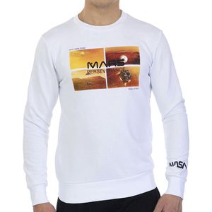 Basic crew-neck sweatshirt MARS09S met lange mouwen voor heren