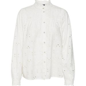 VERO MODA geweven blouse VMPENRI met ruches wit