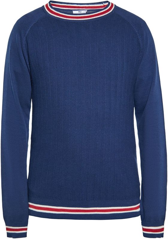 Mo - Jumper - Marineblauw - Heren - Pullover