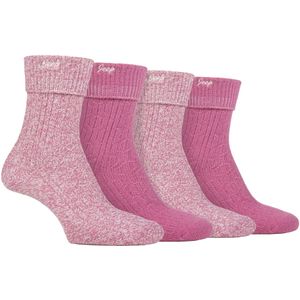 Dames 4 Pack Super Zachte Wandelsokken | Outdoorsokken voor Hiken