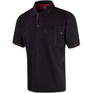 Lee Cooper Heren Piqué Polo Shirt (Zwart)