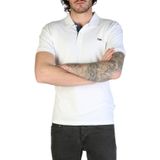 Napapijri - Heren Slim Fit Polo Shirt - Wit - 97% Katoen, 3% Elastaan