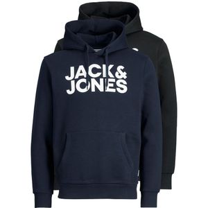 JACK&JONES Logo Multi-pack Sweatshirts Met Pullover Voor Heren, Regular Fit, 2 Stuks - Maat XL