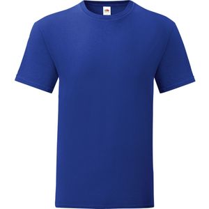 Fruit Of The Loom - Iconisch T-shirt - Cobalt Blauw - Heren