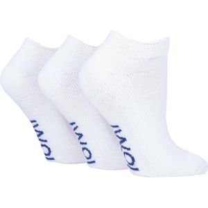 IOMI - 3 paar gewatteerde diabetische trainersokken - Wit