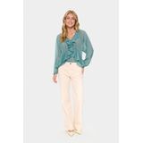 Blouse - Sage Green - JacelynSZ Loose Fit - Lange Mouwen