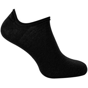 Steven - 1 Paar Heren Merino Wol Onzichtbare Sokken - Warme Footsies Sokken - Zwart