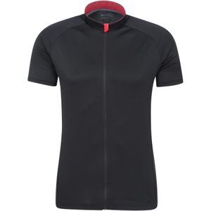 Mountain Warehouse Heren Roubaix Full Zip Fietstop (Jet Zwart)