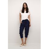 Cream - CRLinee - Cropped Trousers - Blauw - Viscose