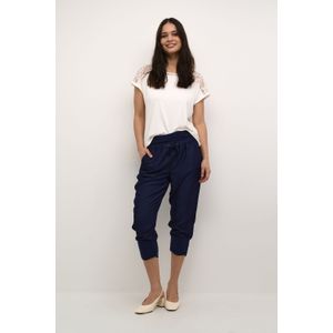 Cream - CRLinee - Cropped Trousers - Blauw - Viscose