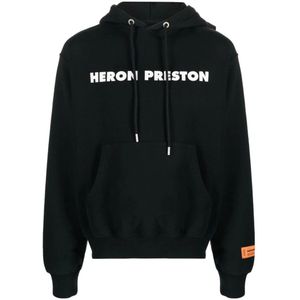Heron Preston Dit is geen hoodie met trekkoord in het zwart