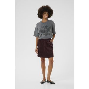 CULTURE - Baela Klay - A-lijnrok - Chocoladebruin