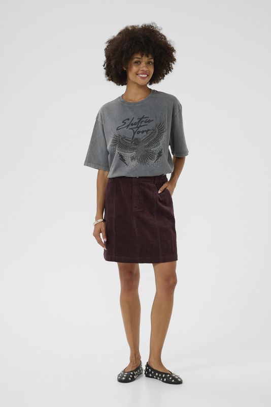 CULTURE - Baela Klay - A-lijnrok - Chocoladebruin