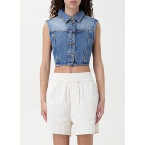 Denim Mouwloos Kort Vest