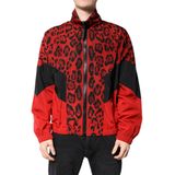 Dolce & Gabbana - Bomber Jacket - Rood - Leopard Print