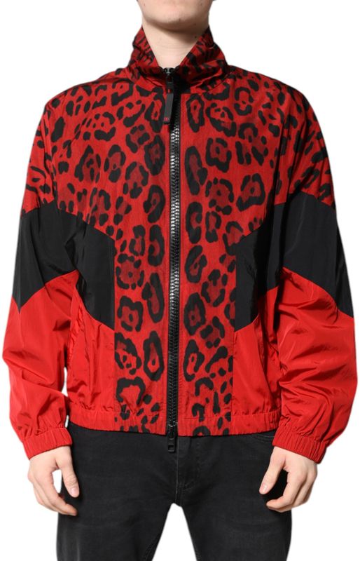 Dolce & Gabbana - Bomber Jacket - Rood - Leopard Print
