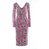 Dolce & Gabbana - Midi Dress - Roze - Long Sleeves - Sheath Bodycon