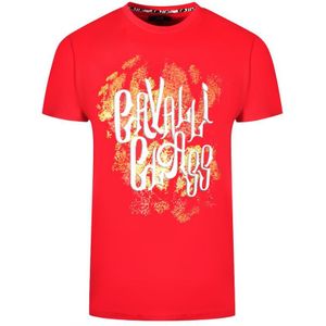 Cavalli Class Bold Logo Red T-Shirt - Maat XL