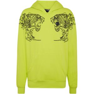 Plein Sport - Hoodie Sweatshirt Tijger - Geel - Katoen