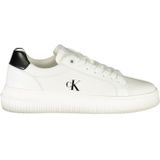 Calvin Klein - Witte Leren Dames Sneaker