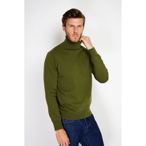 William de Faye - Turtleneck Sweater - Kaki
