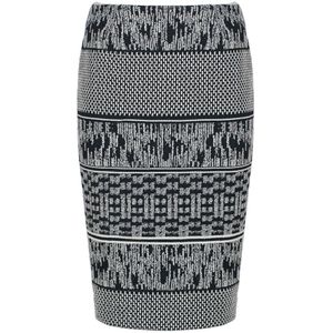 Kokerrok - Luipaardprint - Tot Onder De Knie - Elastische Gabardine