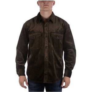 Gant D2 Overhemd. Koord Overshirt Bruin - Maat M