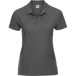Russell Europa Vrouwen/dames Ultieme Klassieke Katoenen Korte Mouwen Poloshirt (Titanium)