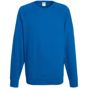 Fruit Of The Loom Heren Lichtgewicht Raglan Sweatshirt (240 GSM) (Royaal Blauw) - Maat 2XL