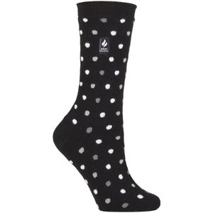Heat Holders Dames Ultra Lite thermo geklede sokken - Zwart / Tonaal (Nicosia)