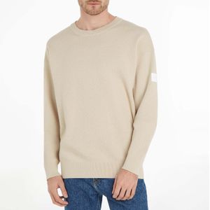 Calvin Klein - Natural Structure Crewneck Sweatshirt - Beige - Heren