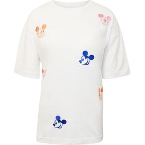 Disney Dames/dames Mickey Mouse Head Oversized T-shirt (Wit)