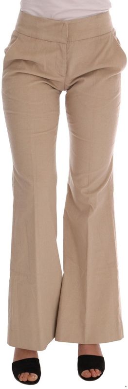 Ermanno Scervino - Broek - Beige - Katoen - Bootcut