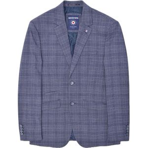 Lambretta Heren Bradley Geruite Blazer (Leisteen)