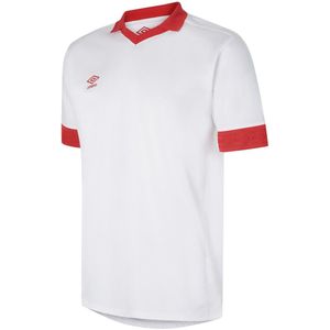 Umbro Heren Tempest Jersey (Wit/Vermiljoen)