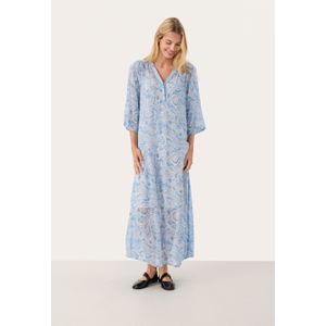 Part Two - Berit - Jurk - Navy - Viscose - 7/8 Lengte - Driekwart Mouw