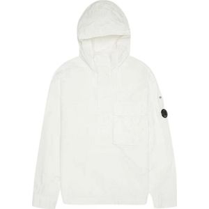 C.P. Company Flat Nylon White Overshirt Jacket - Maat L