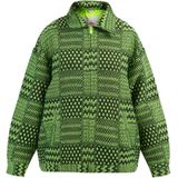 Mymo - Oversized Blouson - Neongroen Zwart - Dames