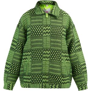 Mymo - Oversized Blouson - Neongroen Zwart - Dames
