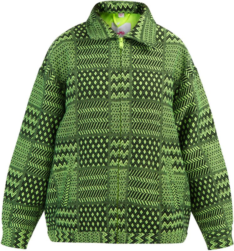 Mymo - Oversized Blouson - Neongroen Zwart - Dames