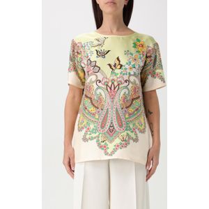 Paisley Zijden Korte Mouwen Top