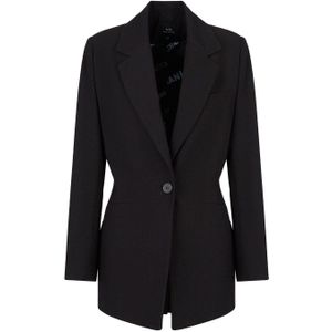 Armani Exchange Effen blazer dames/dames (Zwart)