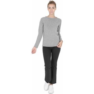 Crown Of Edinburgh Cashmere Dames Trui Met Boothals Coe 0015 Grijs