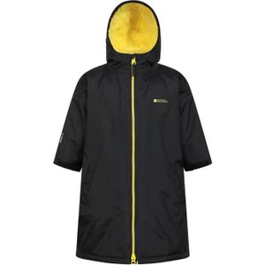Mountain Warehouse Waterdichte badjas voor kinderen (Jet Zwart)