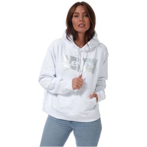 Levi's Plus standaard hoodie met print voor dames, wit