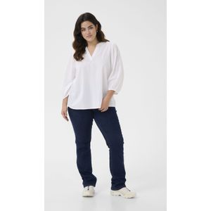 Blouse met lange mouwen Regular fit Chalk white