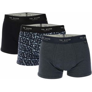 Ted Baker Heren Boxershort (Pakket van 3) (Marine)