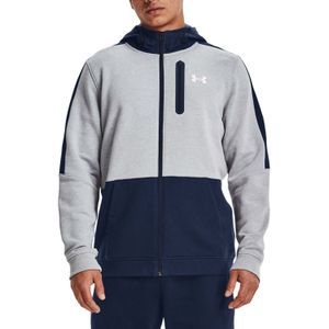 Heren Under Armour Threadborne Full-Zip Hoodie in Grijs